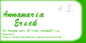 annamaria ersek business card